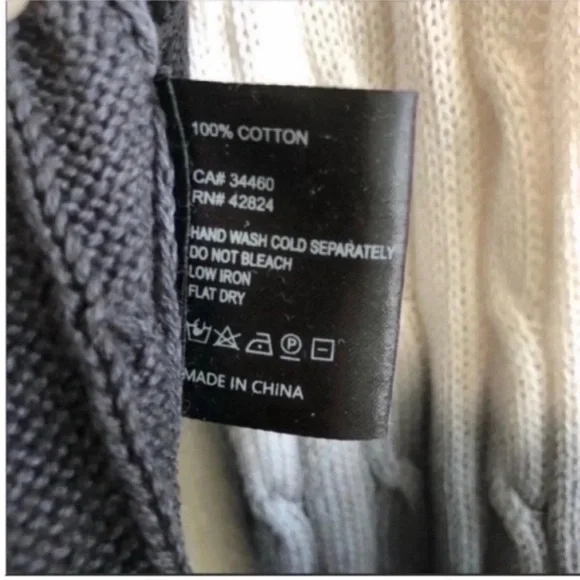 Veda Crema Dip Dye Cable Knit Pullover Sweater - Picture 3 of 5